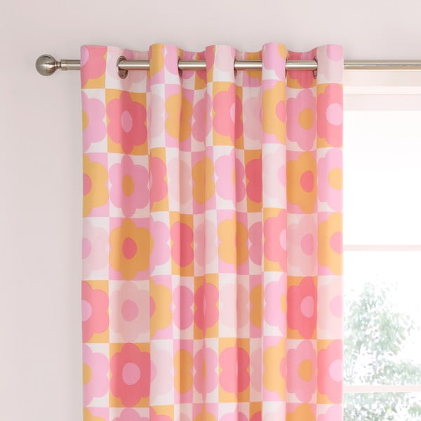 Dětský závěs 2 ks 168x183 cm Retro Daisy – Catherine Lansfield