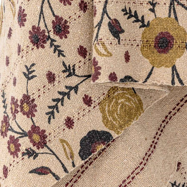 Hnědá deka z recyklované bavlny 130x160 cm Eydis – Bloomingville-image-3