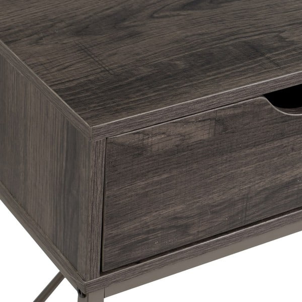 Hnědý konzolový stolek 30x80 cm – Casa Selección-image-1