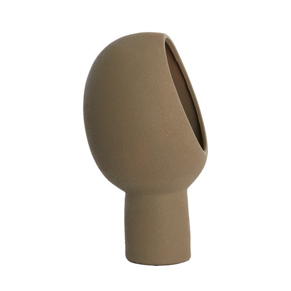 Tmavě hnědá stolní lampa s keramickým stínidlem (výška 46 cm) Monk – Light & Living-image-3