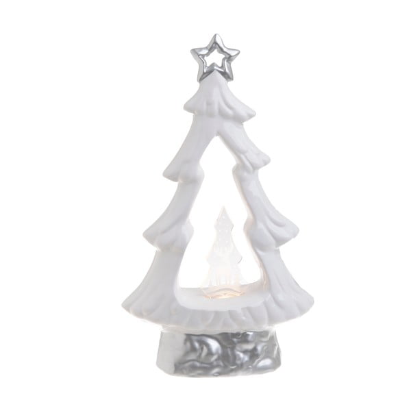 Vánoční keramická světelná dekorace ve tvaru stromku InArt Jessica