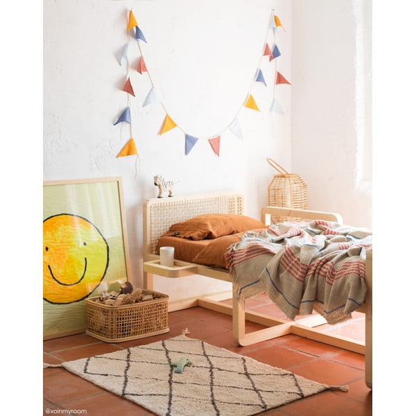 Krémový pratelný ručně tkaný bavlněný koberec 70x100 cm Mini Bereber – Lorena Canals-image-1