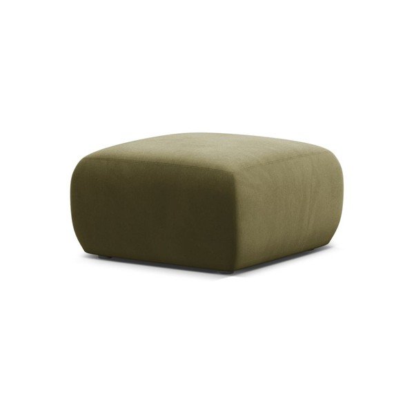 Khaki sametový taburet Molino – Micadoni 