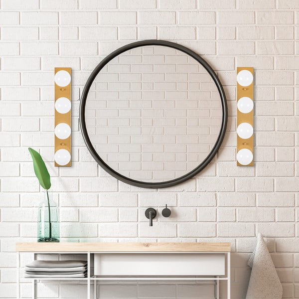 Nástěnné svítidlo ve zlaté barvě Mirro – Opviq lights-image-4