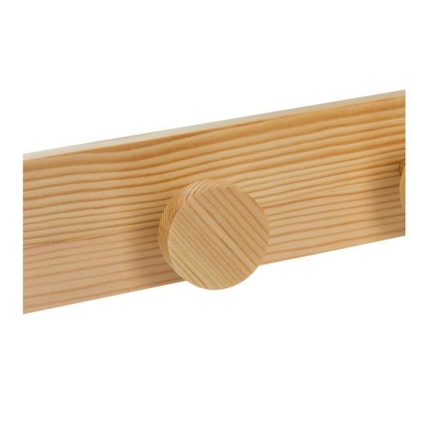 Nástěnný věšák z borovicového dřeva v přírodní barvě 40 cm Anillos – Casa Selección-image-2