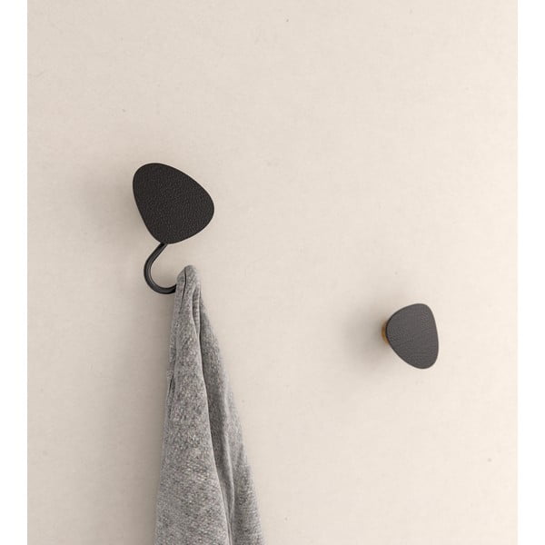 Černý nástěnný ocelový háček Dot S Bull – LIND DNA-image-2