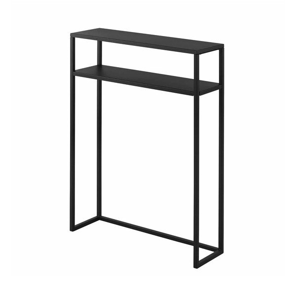 Černý kovový konzolový stolek 18x60 cm Tower – YAMAZAKI