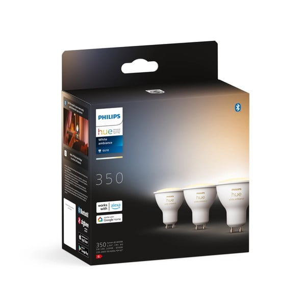 LED smart žárovky v sadě 3 ks GU10, 4 W White ambiance – Philips Hue-image-3