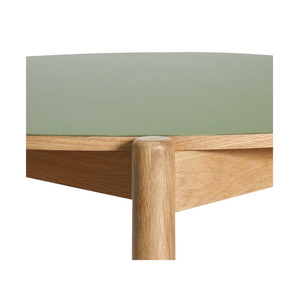 Kulatý jídelní stůl z dubového dřeva ø 115 cm Oblique – Hübsch-image-3