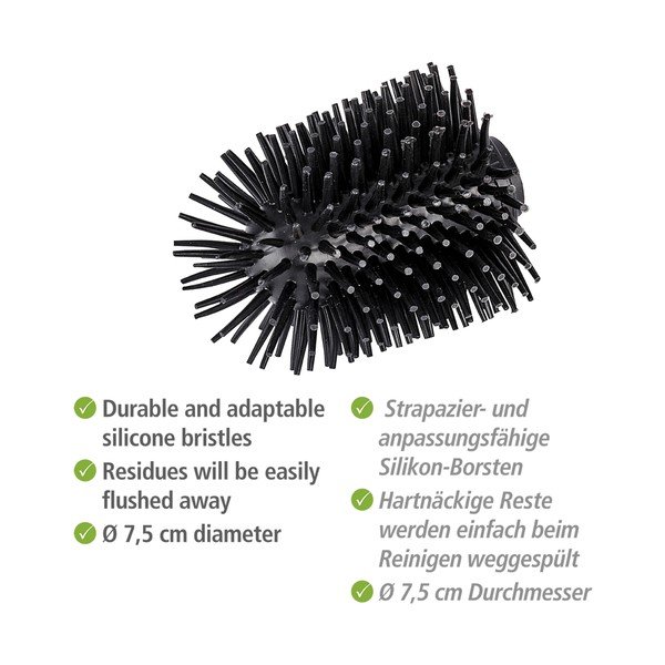 Náhradní silikonová hlavice WC kartáče Wenko, ø 7,5 cm-image-3