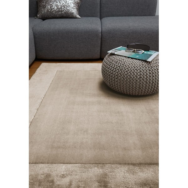 Světle hnědý ručně tkaný koberec s příměsí vlny 160x230 cm Ascot – Asiatic Carpets-image-1