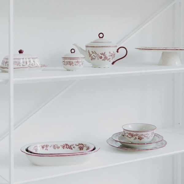 Vínová/slonovinová porcelánová miska Cyril – S|P Collection-image-3