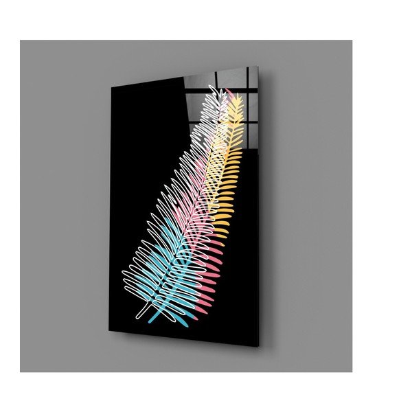 Skleněný obraz Insigne Colored Fern, 46 x 72 cm-image-2