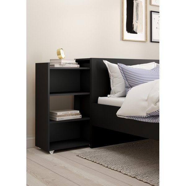 Černé čelo postele 145x80 cm Naia – Tvilum-image-1