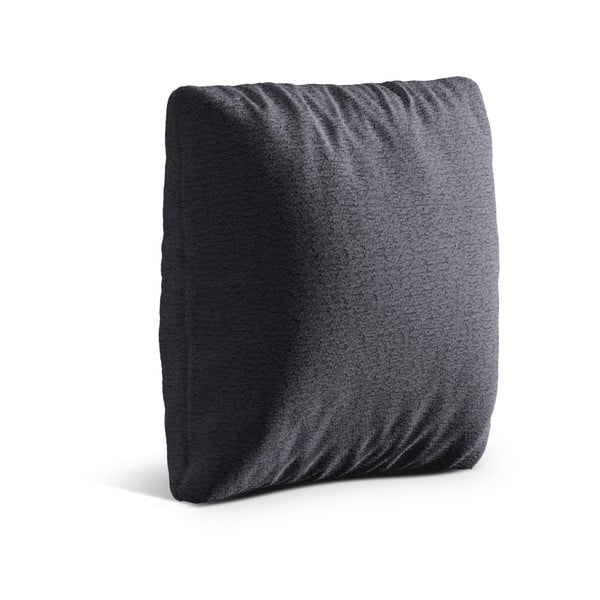 Tmavě šedý polštář na gauč z textilie bouclé Kemi – Cosmopolitan Design-image-1