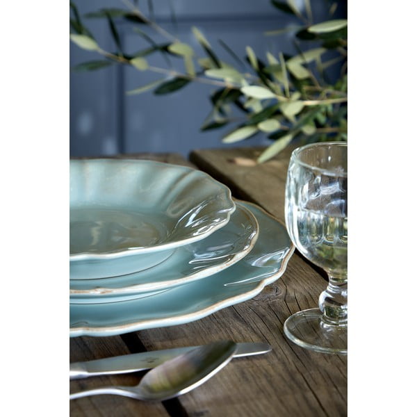 Modro-tyrkysový dezertní  talíř z kameniny ø 21 cm Alentejo – Costa Nova-image-1