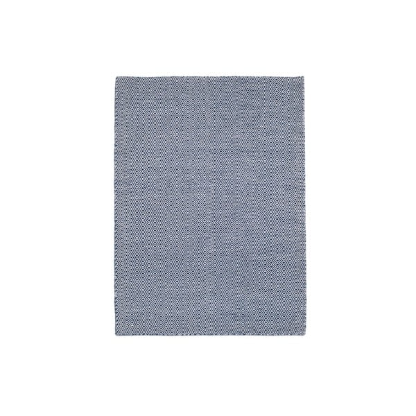 Ručně tkaný koberec Blue Geometry Kilim, 110x153 cm