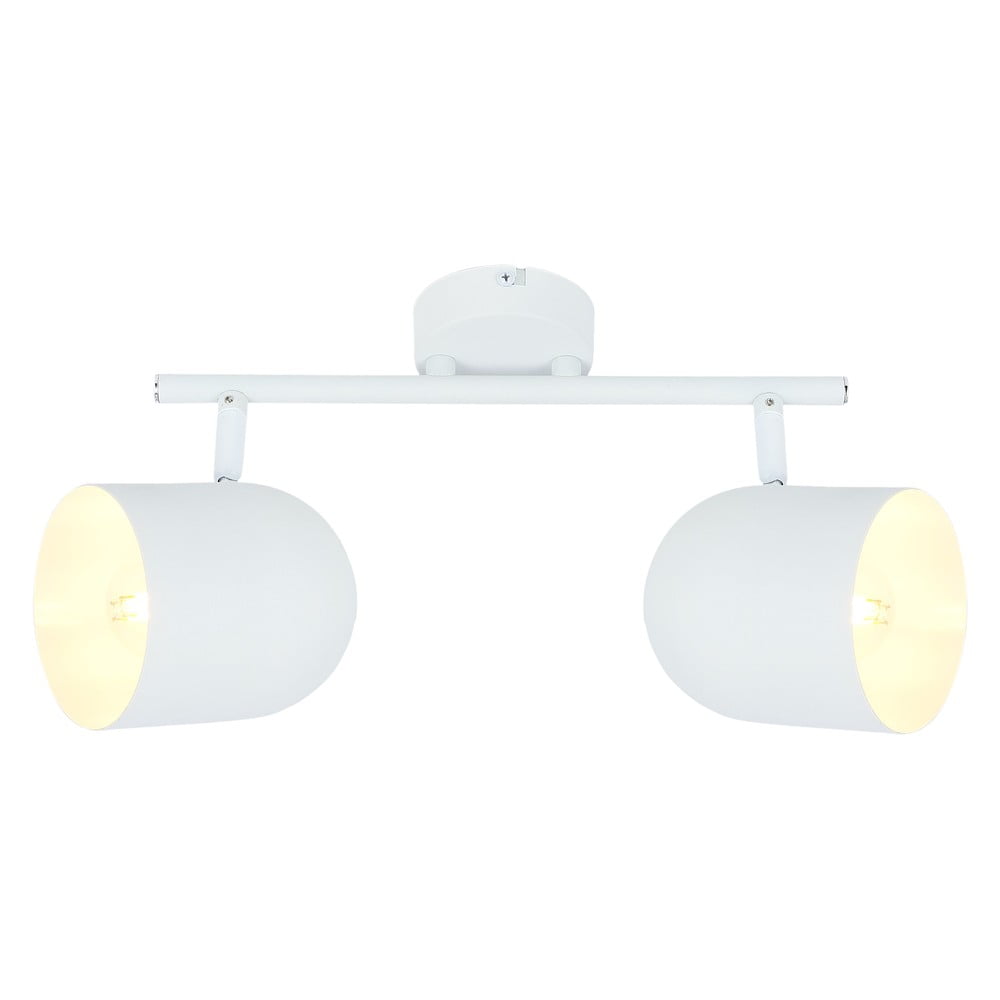 Bílé stropní svítidlo s kovovým stínidlem 38x10 cm Azuro – Candellux Lighting