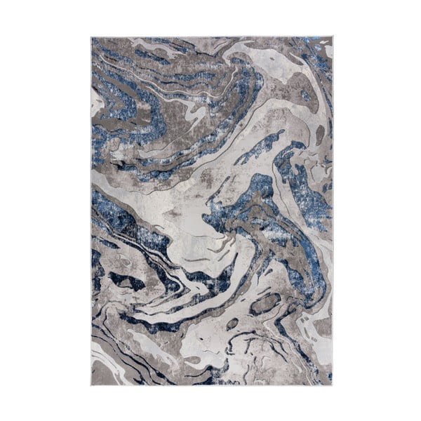 Modro-šedý koberec Flair Rugs Marbled, 240 x 340 cm