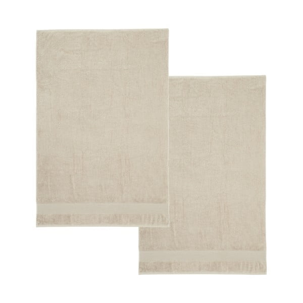 Béžové froté bavlněné osušky v sadě 2 ks 90x140 cm Anti-Bacterial – Catherine Lansfield