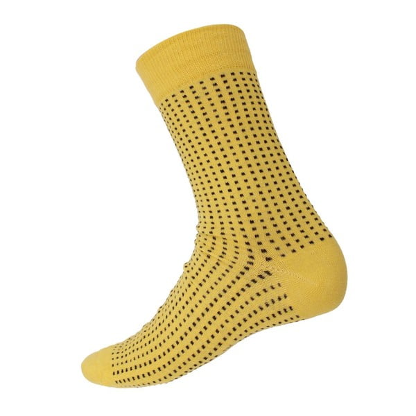 Ponožky Mini Dots Yellow, velikost 40-44