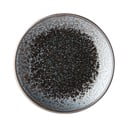 Černo-šedý keramický talíř MIJ Pearl, ø 25 cm