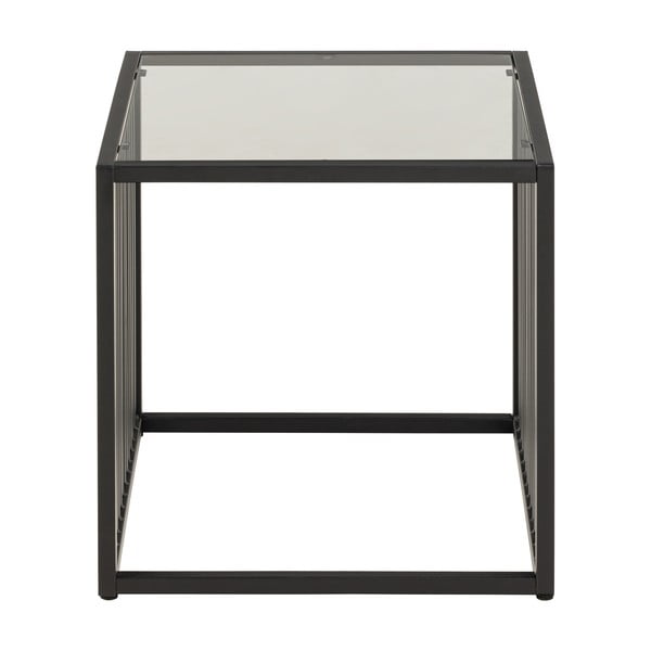 Odkládací stolek se skleněnou deskou 40x40 cm Strington – Actona-image-3