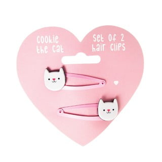 Sada 2 sponek do vlasů Rex London Cookie The Cat