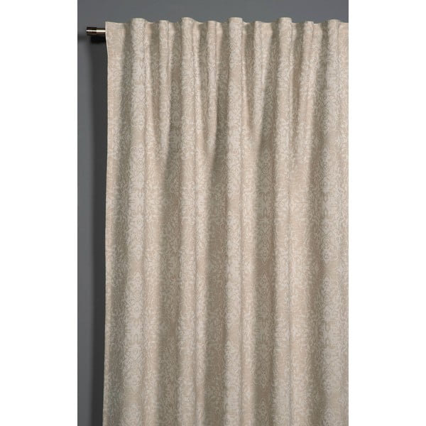 Béžový zatemňovací/termo závěs z žakáru 140x245 cm Ornament – Sehlbach