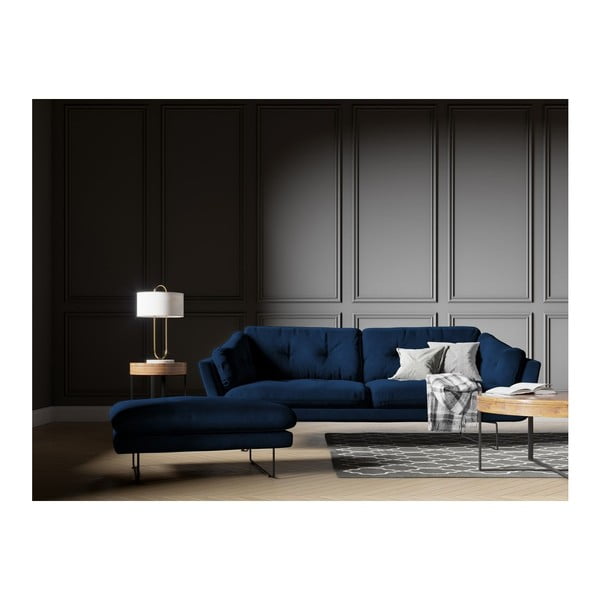 Královsky modrá pohovka se sametovým potahem Windsor & Co Sofas Gravity-image-4