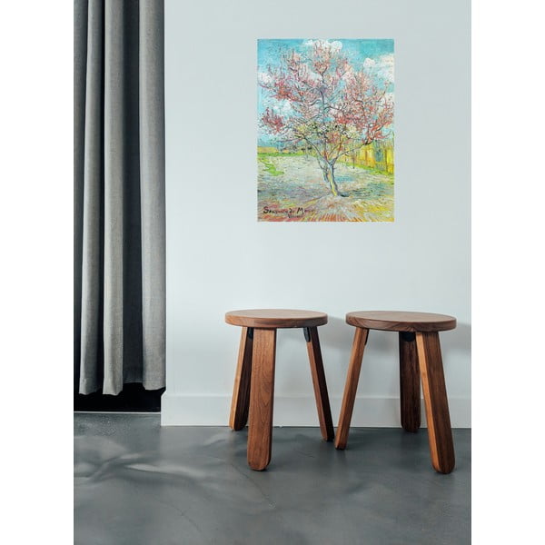 Obraz - reprodukce 50x70 cm Pink Peach Trees, Vincent van Gogh – Fedkolor-image-1