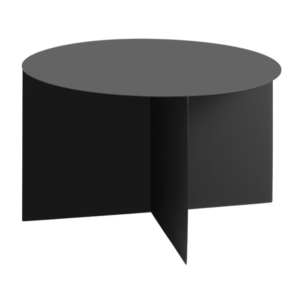 Černý konferenční stolek Custom Form Oli, ⌀ 70 cm