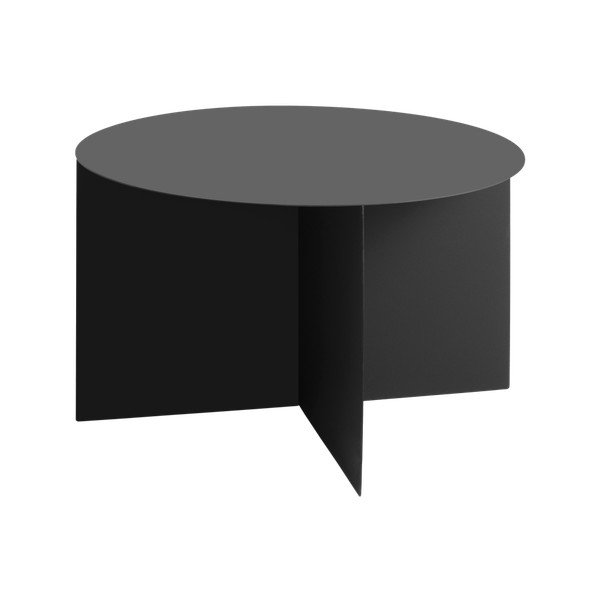 Černý konferenční stolek Custom Form Oli, ⌀ 70 cm