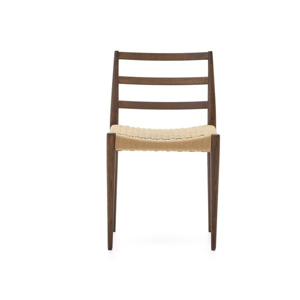 Jídelní židle z dubového dřeva v hnědo-přírodní barvě v sadě 2 ks Analy – Kave Home-image-4