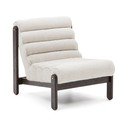 Bílé křeslo z textilie bouclé Magira – Kave Home