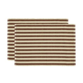 Prostírání v sadě 2 ks s příměsí juty 33x48 cm Statement Stripe – Södahl