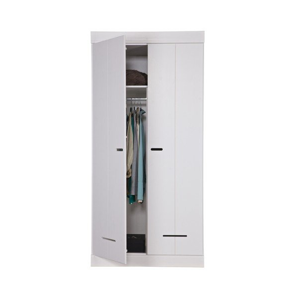 Bílá Dvoukřídlá skříň WOOOD Locker-image-4