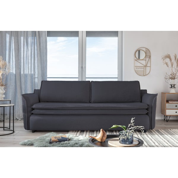 Antracitová rozkládací pohovka Miuform Charming Charlie-image-1