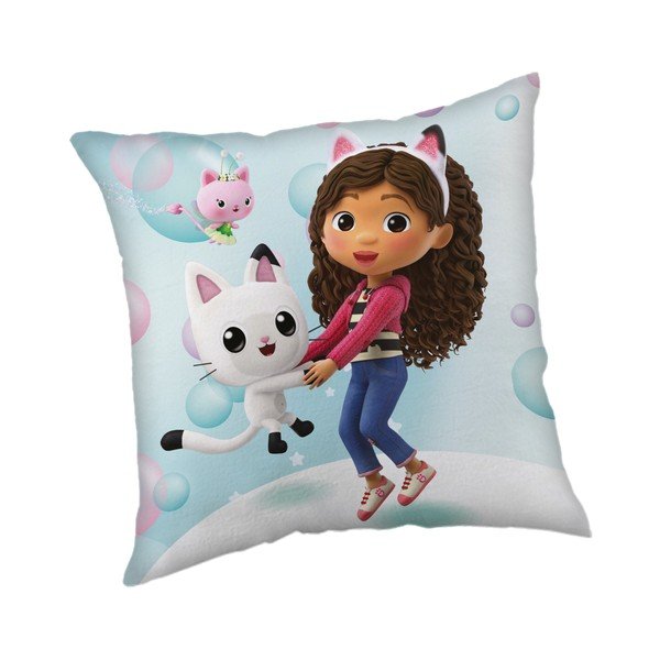Dětský polštářek z mikroplyše 40x40 cm Gabby´s Dollhouse Bubbles – Jerry Fabrics