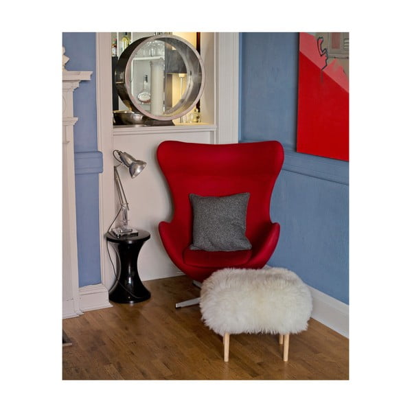 Stolička z ovčí kůže Nia Cerise-image-4