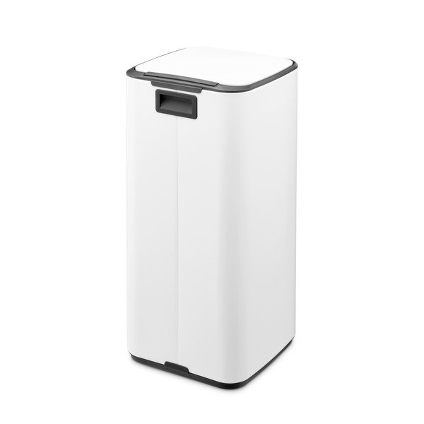 Bílý nášlapný ocelový odpadkový koš 30 l Bo – Brabantia-image-3