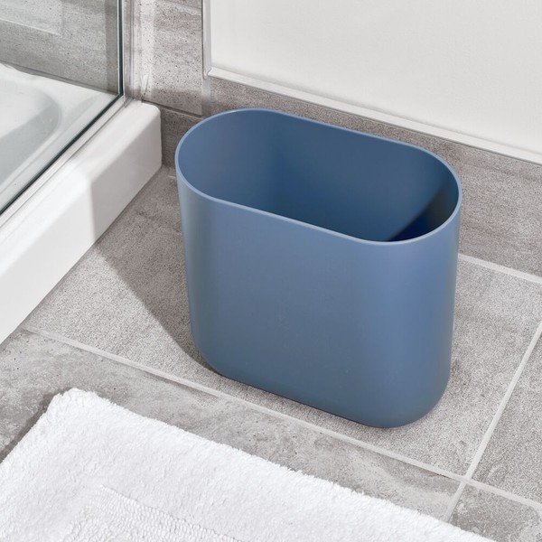 Modrý odpadkový koš iDesign Slim Cade, 6,5 l-image-1
