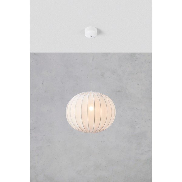 Bílé závěsné svítidlo ø 50 cm Solia – Markslöjd-image-3