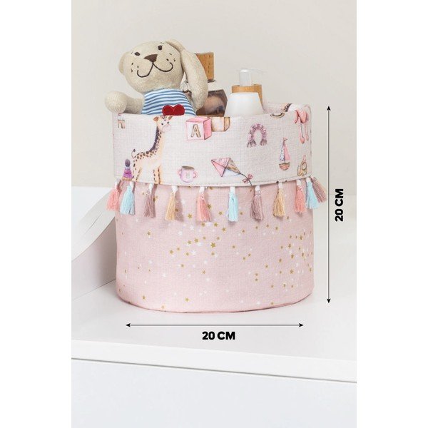 Látkový dětský koš na hračky – Mioli Decor-image-2
