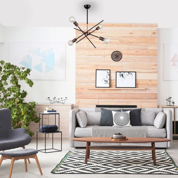 Závěsné stropní svítidlo se 4 žárovkami Homemania Decor Gera-image-1