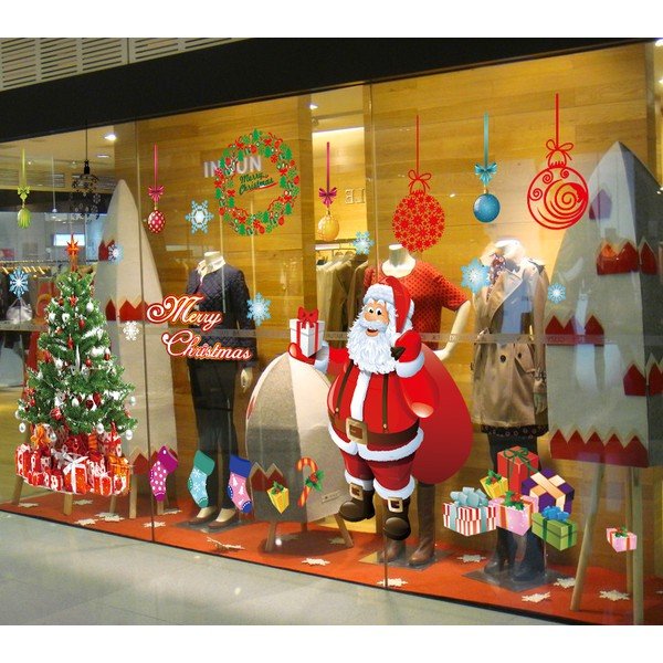 Vánoční samolepky Ambiance Santa, Balls and Tree-image-3