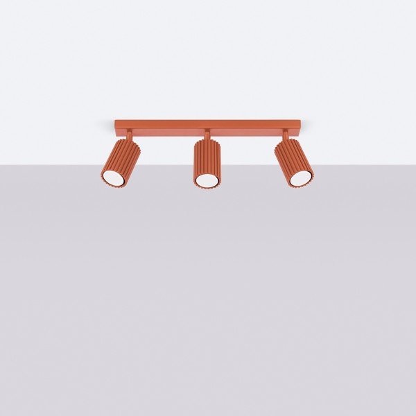 Bodové svítidlo v cihlové barvě 6,5x45 cm Gleam – Sollux-image-4