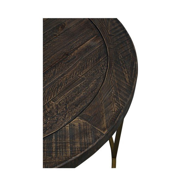 Hnědý dřevěný konferenční stolek Rowico Dalton-image-2