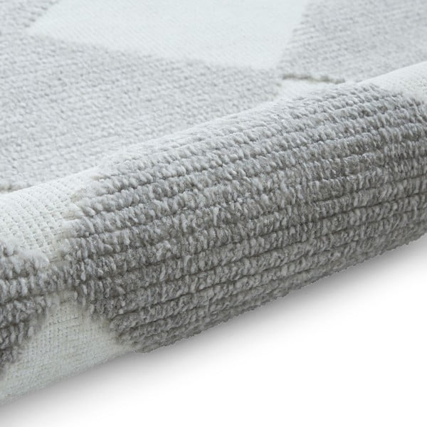 Pratelný koberec v bílé a světle šedé barvě 200x290 cm Lyna Cream&Grey – Think Rugs-image-4