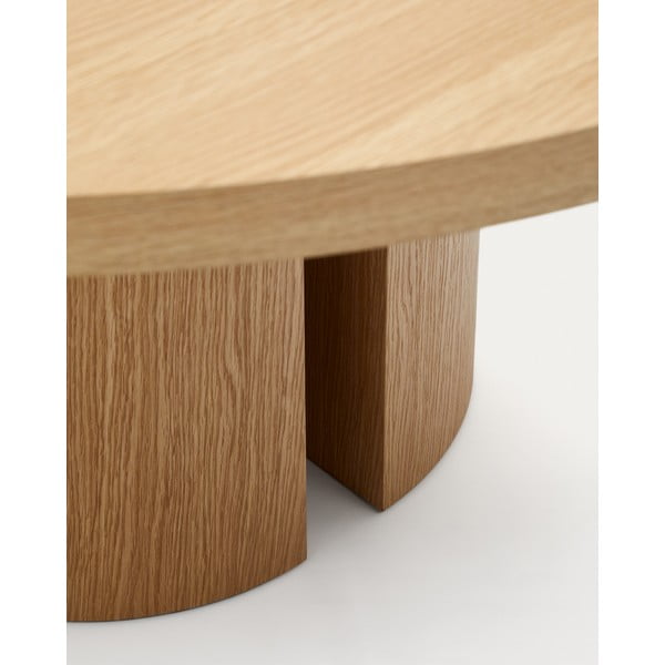 Kulatý jídelní stůl v dekoru dubu ø 150 cm Nealy – Kave Home-image-1